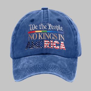 Retro We The People No Kings In America Print Baseball Cap