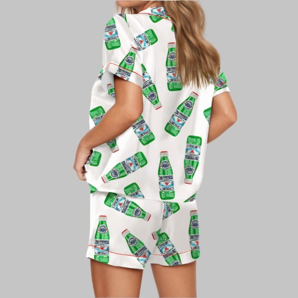 San Pellegrino Sparkling Water Satin Pajama Set