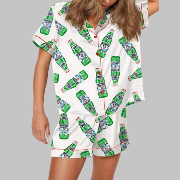 San Pellegrino Sparkling Water Satin Pajama Set