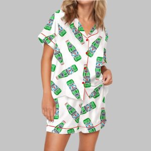 San Pellegrino Sparkling Water Satin Pajama Set