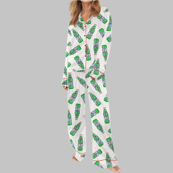 San Pellegrino Sparkling Water Satin Pajama Set
