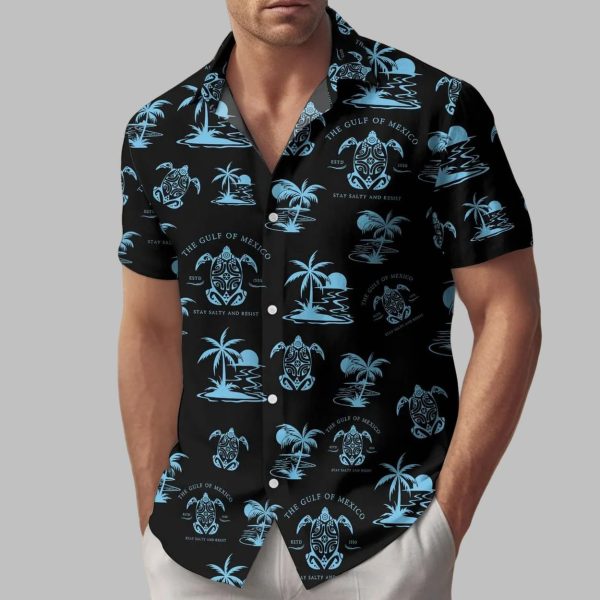 The Gulf Of Mexico Stay Salty And Resist Hawaiian Shirt