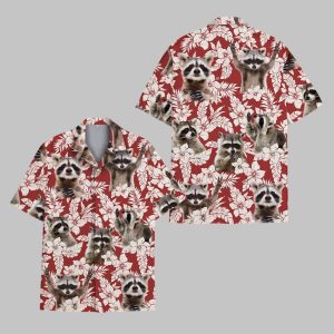 Tropical Raccoon Hawaiian Shirt