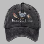 Unisex Distressed Washed Cotton Animal FDT Print Hat