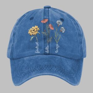 Unisex Foxtrot Delta Tango Flowers Baseball Cap