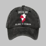 Unisex Greenland Belongs To Denmark Printed Baseball Cap