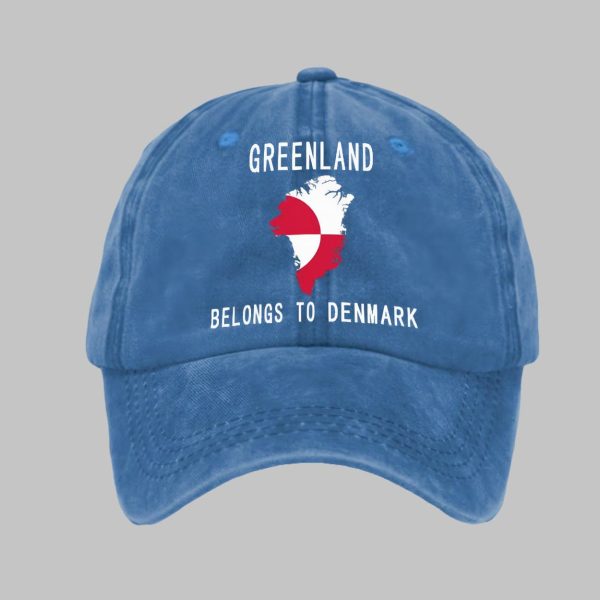 Unisex Greenland Belongs To Denmark Printed Baseball Cap