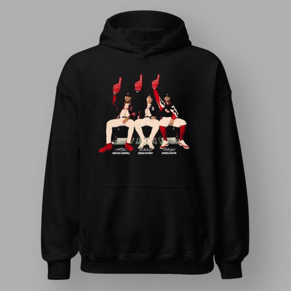 2025 Kristian Campell Roman Anthony Marcelo Mayer Red Sox Prospects T-shirt Giveaway