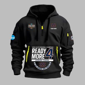 Auburn 2025 Final Four East Regional Champions Quarter Zip Hoodie 2 Auburn 2025 Final Four East Regional Champions Quarter Zip Hoodie