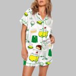 Augusta Masters Golf Tournament Golf Print Pajama Set
