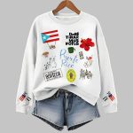 Bad Bunny Dtmf Puerto Rico Printed Sweatshirt