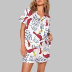 Cardinals Baseball Team Print Pajama Set