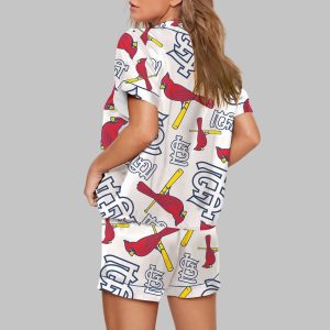 Cardinals Baseball Team Print Pajama Set