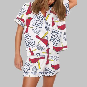 Cardinals Baseball Team Print Pajama Set