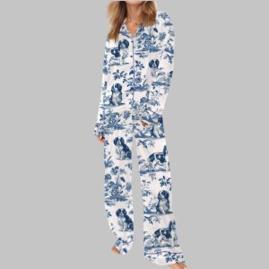 Cavalier King Charles Spaniel Silky Satin Pajama Set