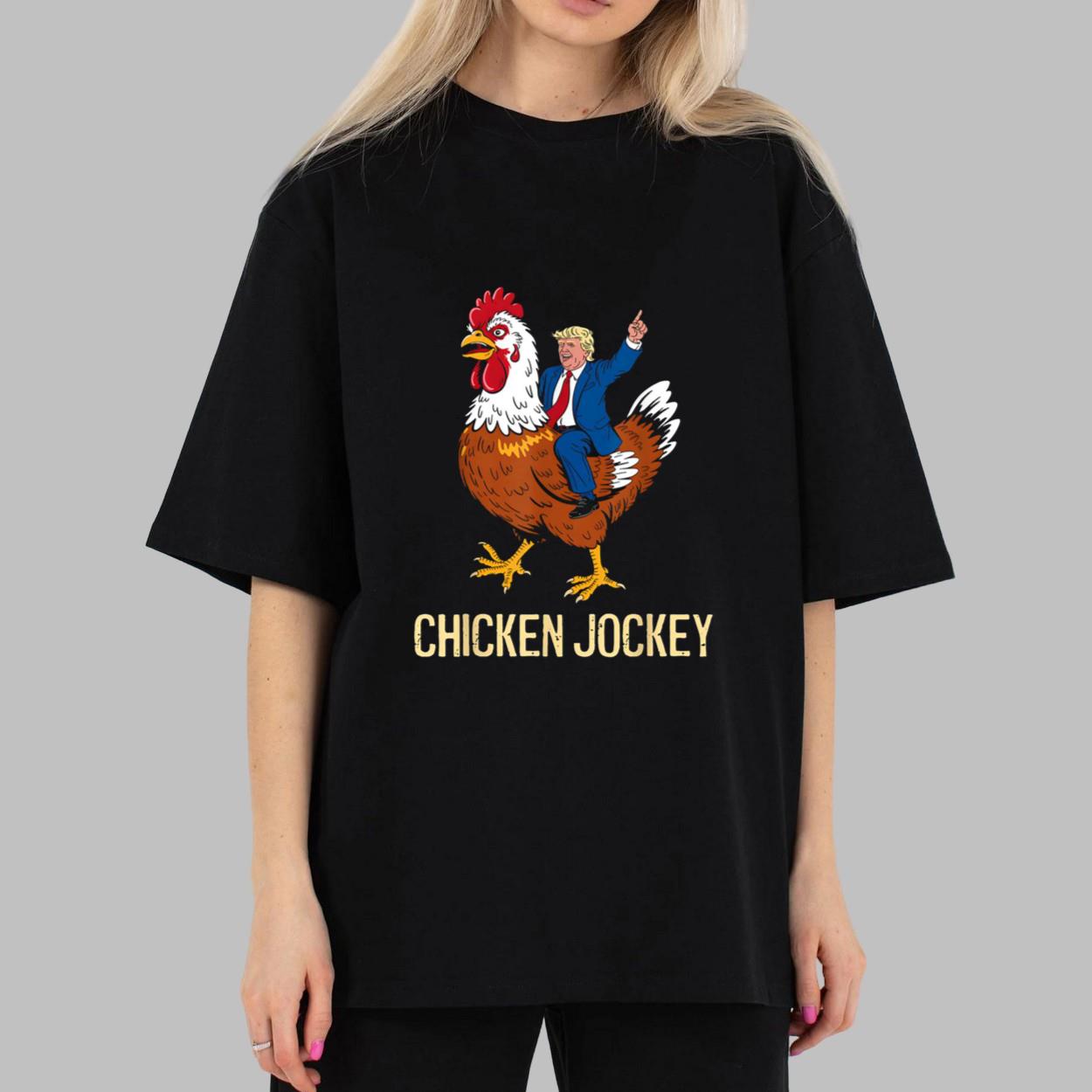 Chicken Jockey Trump Funny Meme T Shirt Chicken Jockey Trump Funny Meme T Shirt