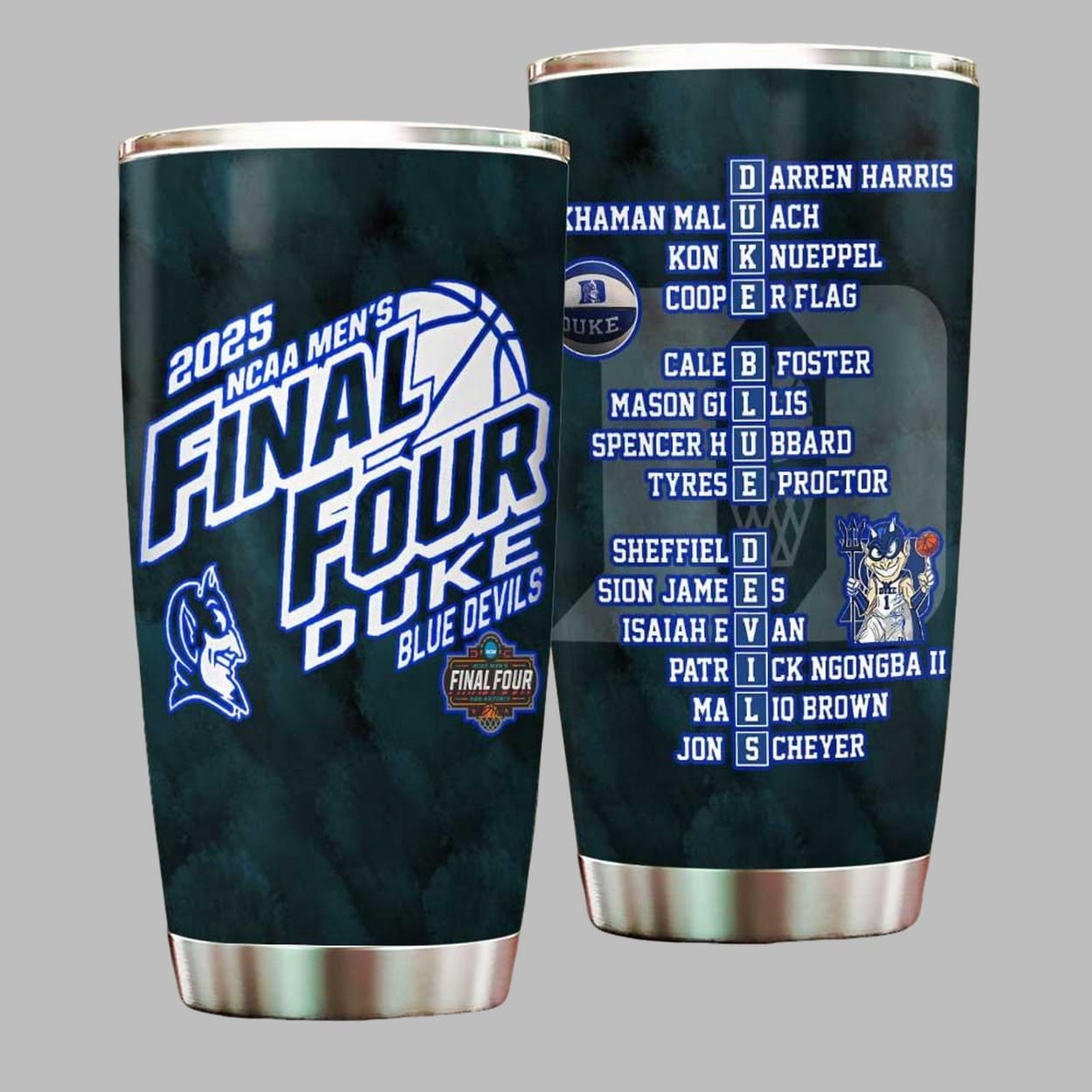 Duke 2025 Final Four Tumbler Cup Duke 2025 Final Four Tumbler Cup