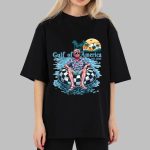 Funny Trump Gulf Of Us America Est 2025 Beach Retro Sunset T-Shirt