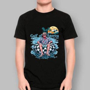 Funny Trump Gulf Of Us America Est 2025 Beach Retro Sunset T-Shirt 4 Funny Trump Gulf Of Us America Est 2025 Beach Retro Sunset T Shirt