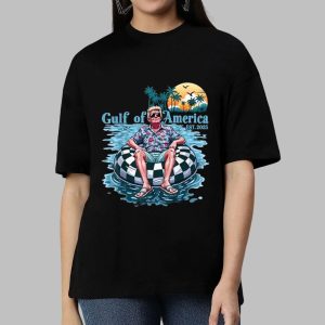 Funny Trump Gulf Of Us America Est 2025 Beach Retro Sunset T-Shirt 1 Funny Trump Gulf Of Us America Est 2025 Beach Retro Sunset T Shirt