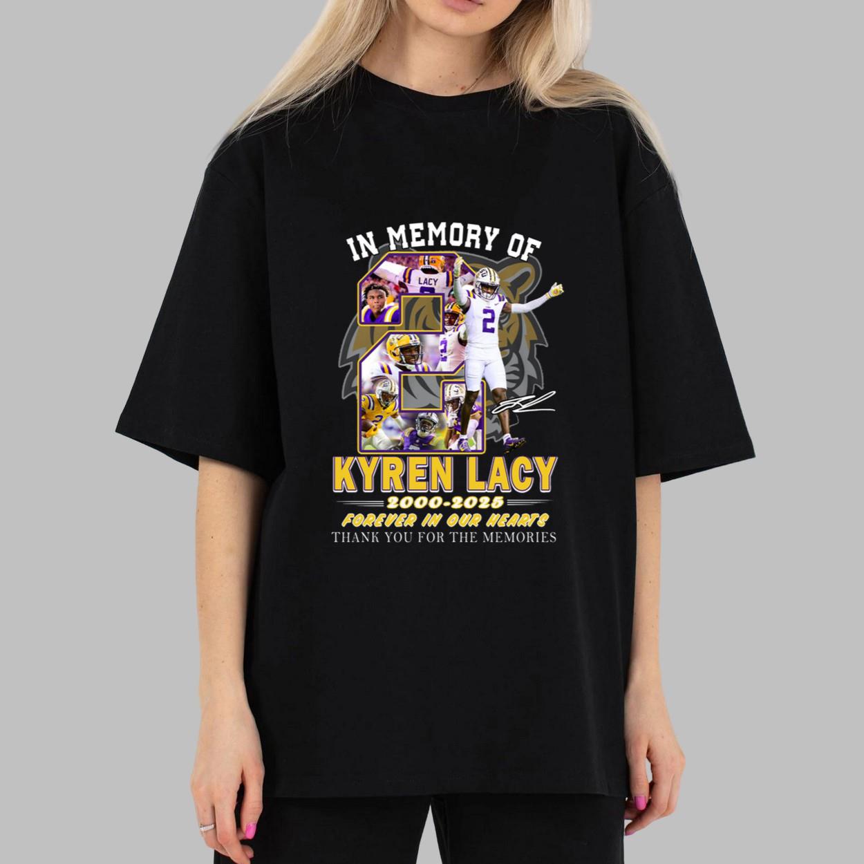In Memory Of Kyren Lacy 2000 2025 Forever In Our Hearts Thank You For The Memories Shirt 1 95 In Memory Of Kyren Lacy 2000 2025 Forever In Our Hearts Thank You For The Memories Shirt 1 95