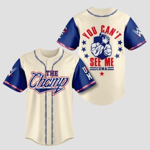 John Cena The Champ You Can't See Me Baseball Jersey 1 John Cena The Champ You Can't See Me Baseball Jersey