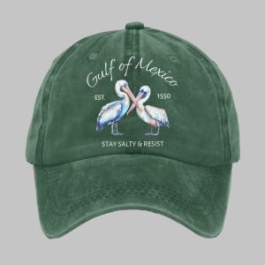 Pelican Gulf Of Mexico Print Baseball Cap