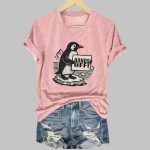 Penguins Hands Off Printed V-Neck T-shirt