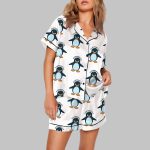 Resist Penguin Activism Flippers Up Pajama Set