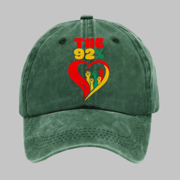 Retro Black Women 92 Percent Print Baseball Cap