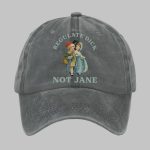 Retro Regulate Dick Not Jane Print Baseball Cap