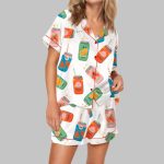 Soda Cans Silky Satin Pajama Set