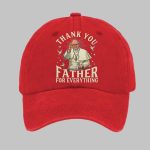 Thank You Father For Everything Print Baseball Cap