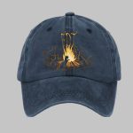 Unisex Distressed Washed Cotton Cat FDT Hat