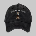 Unisex Distressed Washed Cotton Guillotine FDT Print Hat