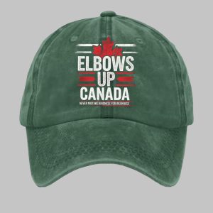 Unisex Retro Elbows Up Canada Never Mistake Kindness For Weakness Printed Baseball Cap5