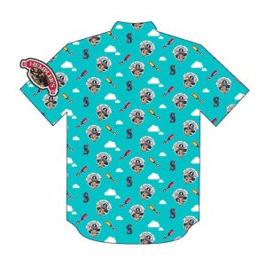 2025 Mariners Hot Dogs from Heaven Button Up Shirt Giveaway