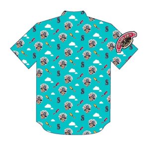 2025 Mariners Hot Dogs from Heaven Button Up Shirt Giveaway