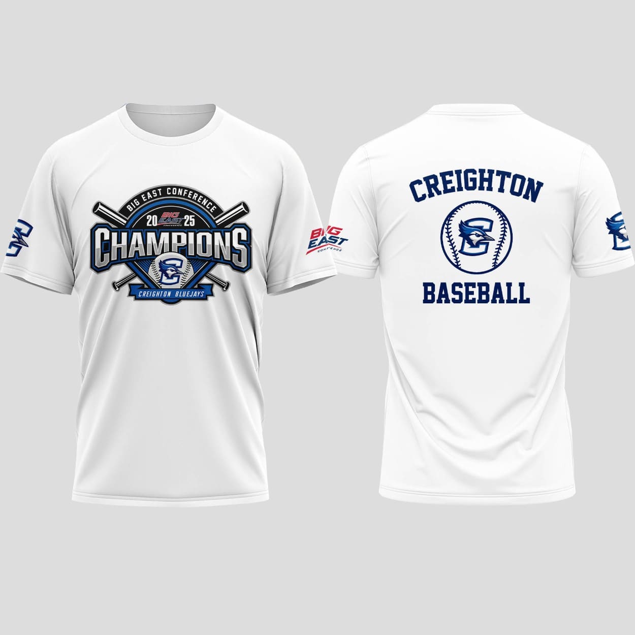 Creighton Bluejays Baseball 2025 Big East Conference Champions Shirt Creighton Bluejays Baseball 2025 Big East Conference Champions Shirt