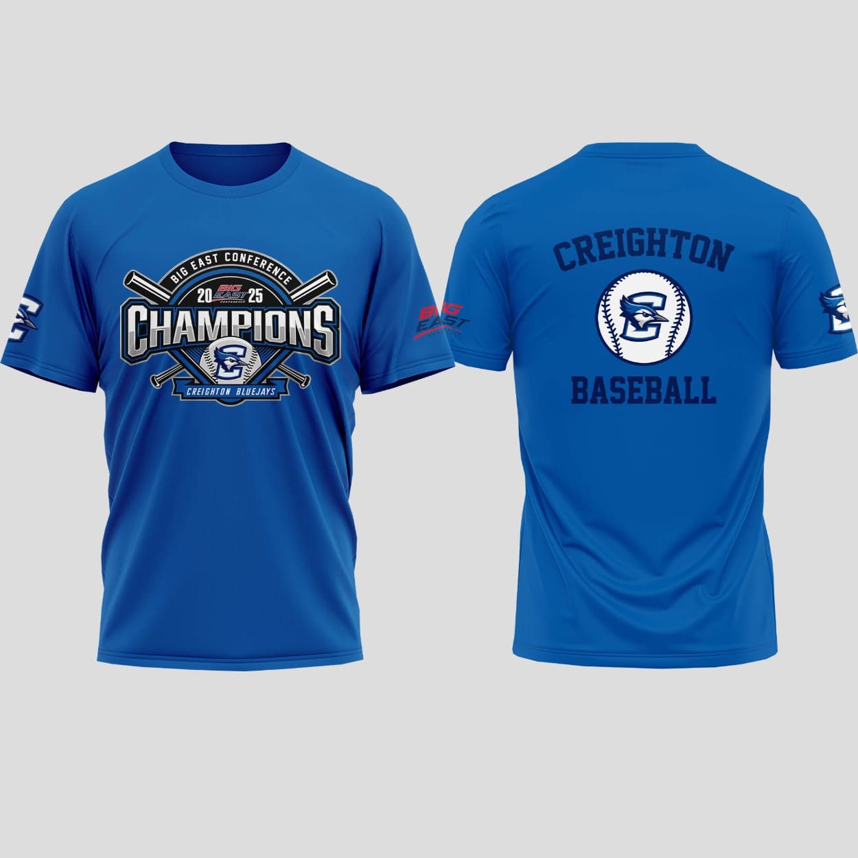 Creighton Bluejays Baseball 2025 Big East Conference Champions Shirt Creighton Bluejays Baseball 2025 Big East Conference Champions Shirt