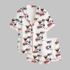 4th Of July Champagne Cocktail Patriotic Sparkler Cocktail Satin Pajama Set