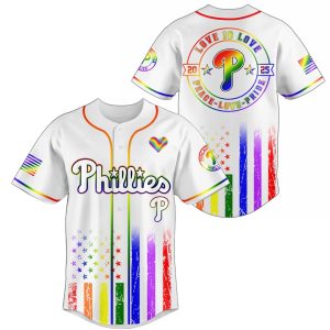 Phillies Happy Pride Month Limited Edition Jersey 2025