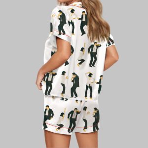 Pulp Fiction Dance Satin Pajama Set1