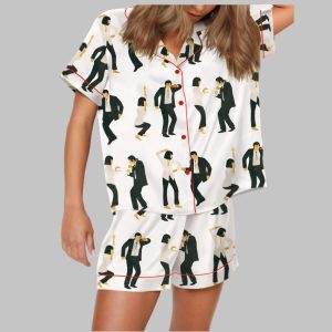 Pulp Fiction Dance Satin Pajama Set2
