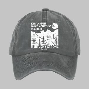 Retro Kentuckians Move Mountains Together Kentucky Strong Since 2017 Print Baseball Cap2