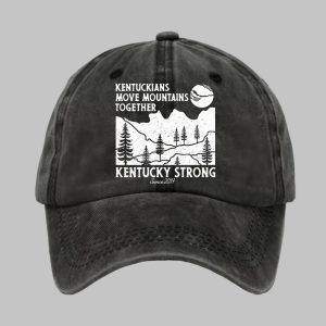 Retro Kentuckians Move Mountains Together Kentucky Strong Since 2017 Print Baseball Cap4