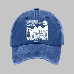 Retro Kentuckians Move Mountains Together Kentucky Strong Since 2017 Print Baseball Cap5