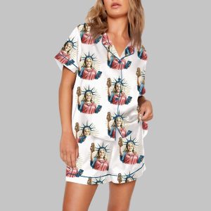 You Look Like the 4th Of July Movie Meme Satin Pajama Set