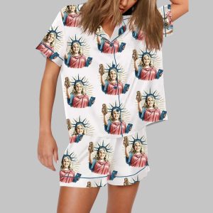 You Look Like the 4th Of July Movie Meme Satin Pajama Set