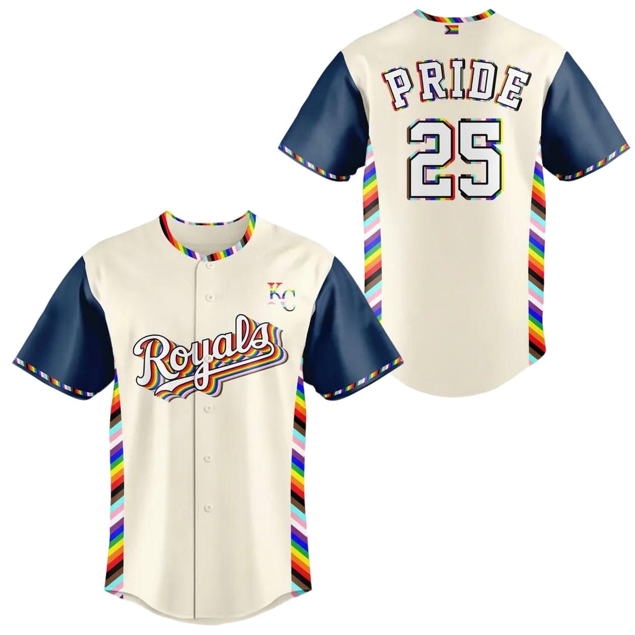 2025 KC Royals Happy Pride Jersey 2025 KC Royals Happy Pride Jersey